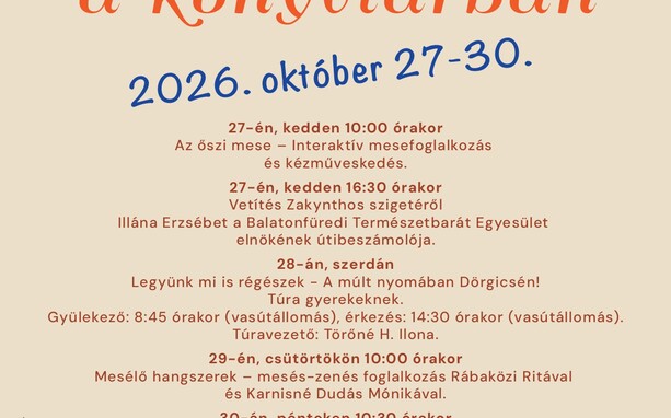 őszi szünidő könyvtár