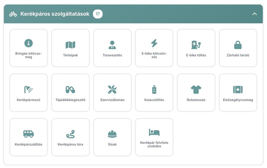 Kerékpáros szolgáltatások