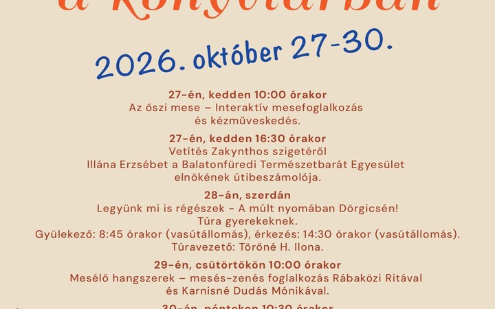 őszi szünidő könyvtár